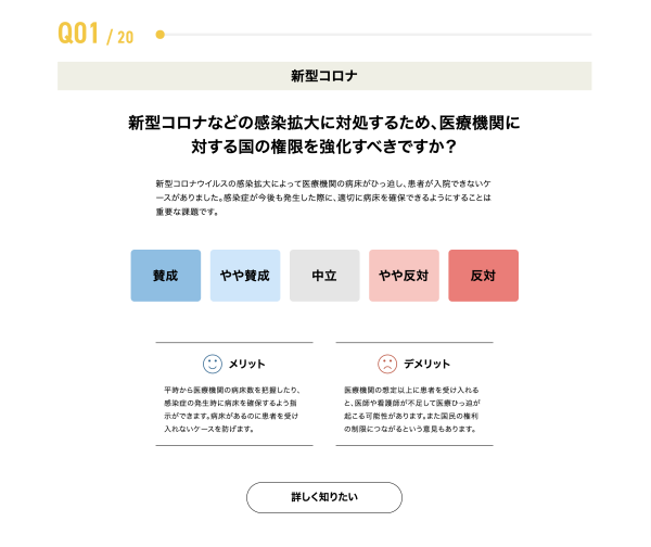 イチニ株式会社、第26回参議院議員通常選挙の開始にともない、 本日「投票マッチング」をリリース！〜政策比較など各種コンテンツも続々登場〜